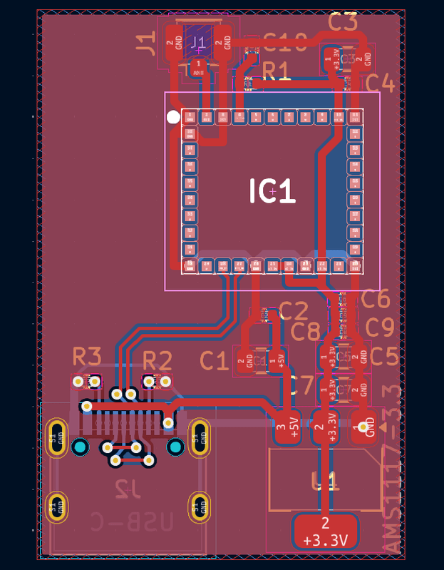 Orion mesh radio prototype PCB design